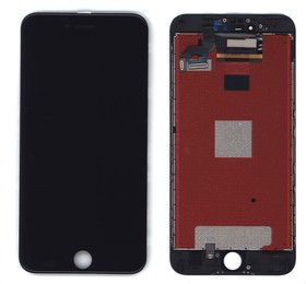 Фото 1/2 Дисплей (экран) Amperin в сборе с тачскрином для iPhone 6S Plus черный с рамкой (IPS)