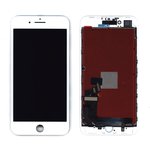 Дисплей (экран) Amperin в сборе с тачскрином для iPhone 8 Plus белый с рамкой (IPS)