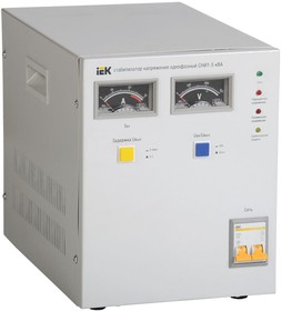 Фото 1/3 Стабилизатор напряжения IEK СНИ1 5кВА однофазный серый (IVS10-1-05000)