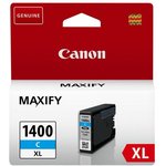 Картридж струйный Canon PGI-1400XLC 9202B001 голубой (1200стр.) для Canon Maxify ...
