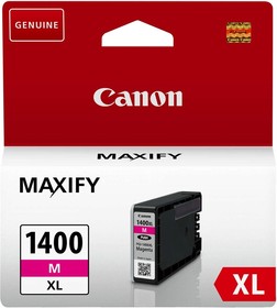 Фото 1/7 Canon PGI-1400XL M Картридж струйный для MAXIFY МВ2040 и МВ2340, пурпурный, 900 стр. (GQ)