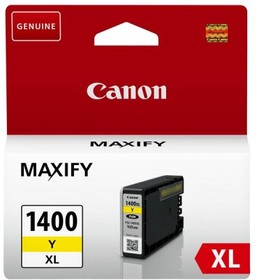 Фото 1/10 Картридж струйный Canon PGI-1400XLY 9204B001 желтый (1200мл) для Canon Maxify МВ2040/2340