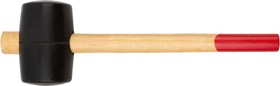 Фото 1/3 45375, Киянка резиновая, деревянная ручка 70 мм ( 750 гр )