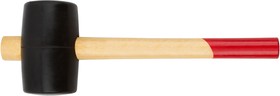 Фото 1/3 45355, Киянка резиновая, деревянная ручка 55 мм ( 400 гр )