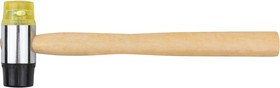 Фото 1/2 45535, Молоток-киянка сборочный пластиковый, деревянная ручка 35 мм