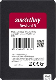 Фото 1/8 Накопитель 2,5" SSD Smartbuy Revival 3 120GB TLC SATA3