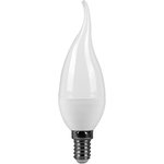 Светодиодная (LED) Свеча на ветру матовая Лампа Smartbuy-C37- 9,5W/3000/E14 ...
