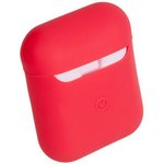 (2000000036373) чехол силиконовый для AirPods 2 (1), красный, A+