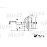 ШРУС наружный CHEVROLET LACETTI/DAEWOO LANOS 1.4-1.5 97- (с ABS) (GKN 305302) GA20049