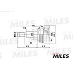 ШРУС наружный CHEVROLET LANOS/NUBIRA 1.6/2.0 (с ABS) (GKN 303910) GA20051