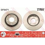 Диск тормозной передний TRW DF6471