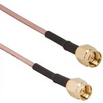135101-01-M0.50, Cable Assembly Coaxial 0.5m SMA to SMA M-M Bag
