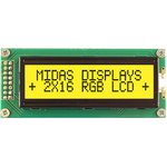 MD21605B6W-FPTLRGB, MD21605B6W-FPTLRGB LCD LCD Display, 2 Rows by 16 Characters
