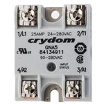 84134911, Solid State Relay - 90-280 VAC Control Voltage Range - 25 A Maximum ...