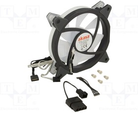 AK-FN098, Fan: DC; axial; 12VDC; 120x120x25mm; 23.8dBA; FD; 1500rpm; 1.04mmH2O