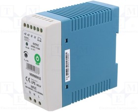 MDIN60W12, Power supply: switched-mode; 60W; 12VDC; for DIN rail mounting