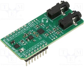 HEADPHONE AMP 3 CLICK, Click board; audio,amplifier; GPIO; INA1620; prototype board