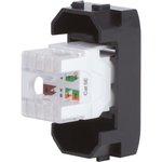 Розетка компьютерная 1-м СП 1мод. Brava RJ45 кат.5E черн. DKC 77654N