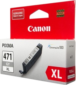 Фото 1/4 Картридж струйный Canon CLI-471XLGY 0350C001 серый для Canon MG5740/MG6840/MG7740