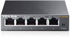 Фото 1/10 Коммутатор TP-LINK TL-SG105E, настраиваемый