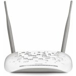 Wi-Fi роутер TP-LINK TD-W8961N, N300, ADSL2+, белый