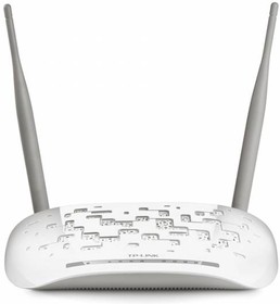 Фото 1/10 Wi-Fi роутер TP-LINK TD-W8961N, N300, ADSL2+, белый