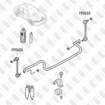 FP0688, Тяга стабилизатора передняя левая/правая