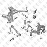 FP0695, Тяга стабилизатора AUDI A3,A4,TT 03- SKODA Octavia,Superb,Yeti 04- VW ...