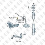 FP0702R, Тяга стабилизатора передняя правая