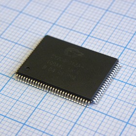 Фото 1/5 CY7C68013A-100AXC, Микроконтроллер периферии USB быстродействующий 100TQFP