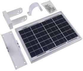 114992711, Solar Panels & Solar Cells High-efficiency Waterproof PV-12W Solar Panel, w/ Brackets for Easy Installation