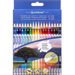 Набор стираемых цветных карандашей 18 цветов, картонный футляр 43739