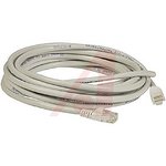 73-7796-50, Cat5e Male RJ45 to Male RJ45 Ethernet Cable, U/UTP, White PVC Sheath, 15m