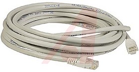 Фото 1/2 73-7796-50, Cat5e Male RJ45 to Male RJ45 Ethernet Cable, U/UTP, White PVC Sheath, 15m