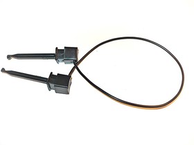 Фото 1/2 BU-1111-A-36-0, Black Mini-Plunger to Stackable Banana Plug, 36" 20G PVC
