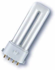Лампа люминесцентная компакт. DULUX S/E 9W/840 2G7 OSRAM LEDVANCE 4099854123825