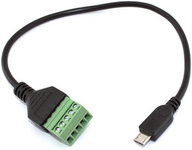 Кабель со сборным разъемом micro USB папа