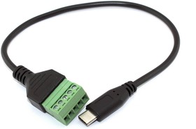 Кабель со сборным разъемом USB Type-С папа