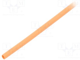 GTM 1206 O, Термоусадочная трубка; без клея; 2: 1; 1,2мм; L: 1м; оранжевый