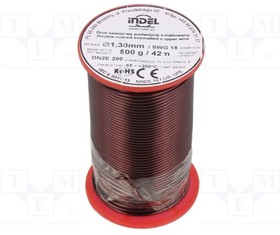 DN2E1,30-500G, Coil wire; double coated enamelled; 1.3mm; 0.5kg; -65?200°C