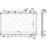 10-25343-SX, 10-25343-SX_радиатор системы охлаждения! МКПП\ Honda CR-V 2.0 16V 95-02