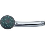 Лейка для душа 1 функция, d65мм, хром/зеленый 34644