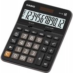 Калькулятор настольный Casio DX-12B-W-EC черный/коричневый 12-разр.