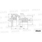 ШРУС наружный FORD FOCUS 1.4-2.0 04- (GKN 305176) GA20107