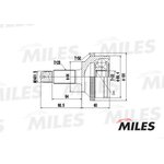 ШРУС наружный HONDA ACCORD 1.8-2.0 98-02 (с ABS) (GKN 304734) GA20127