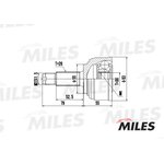 ШРУС наружный HONDA CIVIC 1.3-1.6 91-95 (GKN 301986) GA20138