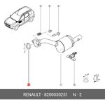 Прокладка катализатора Renault RENAULT 8200 030 251