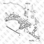 FP0718, Тяга стабилизатора OPEL Corsa 05- /FIAT Punto/Grande Punto 05-