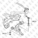 FP0735, Тяга стабилизатора передняя левая/правая