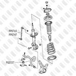 Тяга стабилизатора передняя левая/правая TOYOTA RAV4 01- FP0747